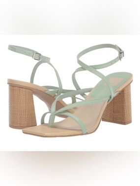 Dolce Vita - Womens Size 6 - Strappy Mint Green Block Heel Sandals
